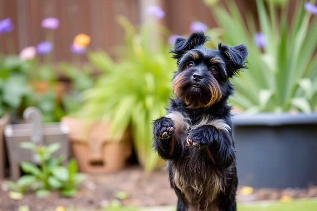 Affenpinscher displaying confident and alert personality