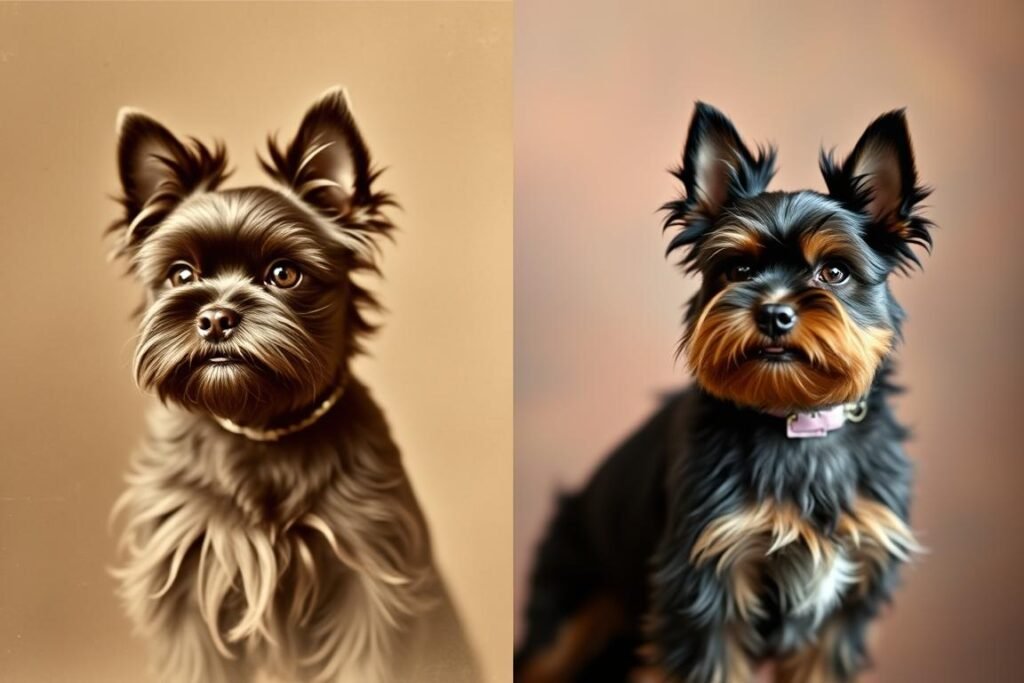 Comparison of early Affenpinscher with modern breed standard
