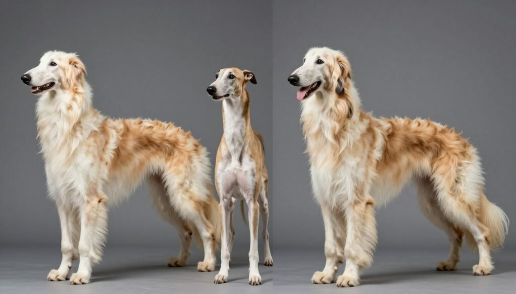 Comparison of similar elegant dog breeds