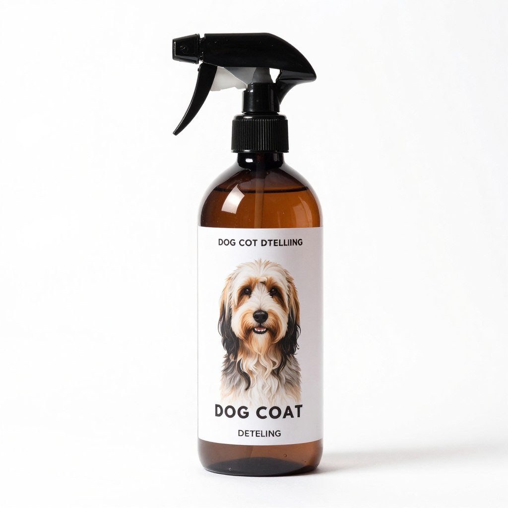 Detangling spray for Afghan Hound coat