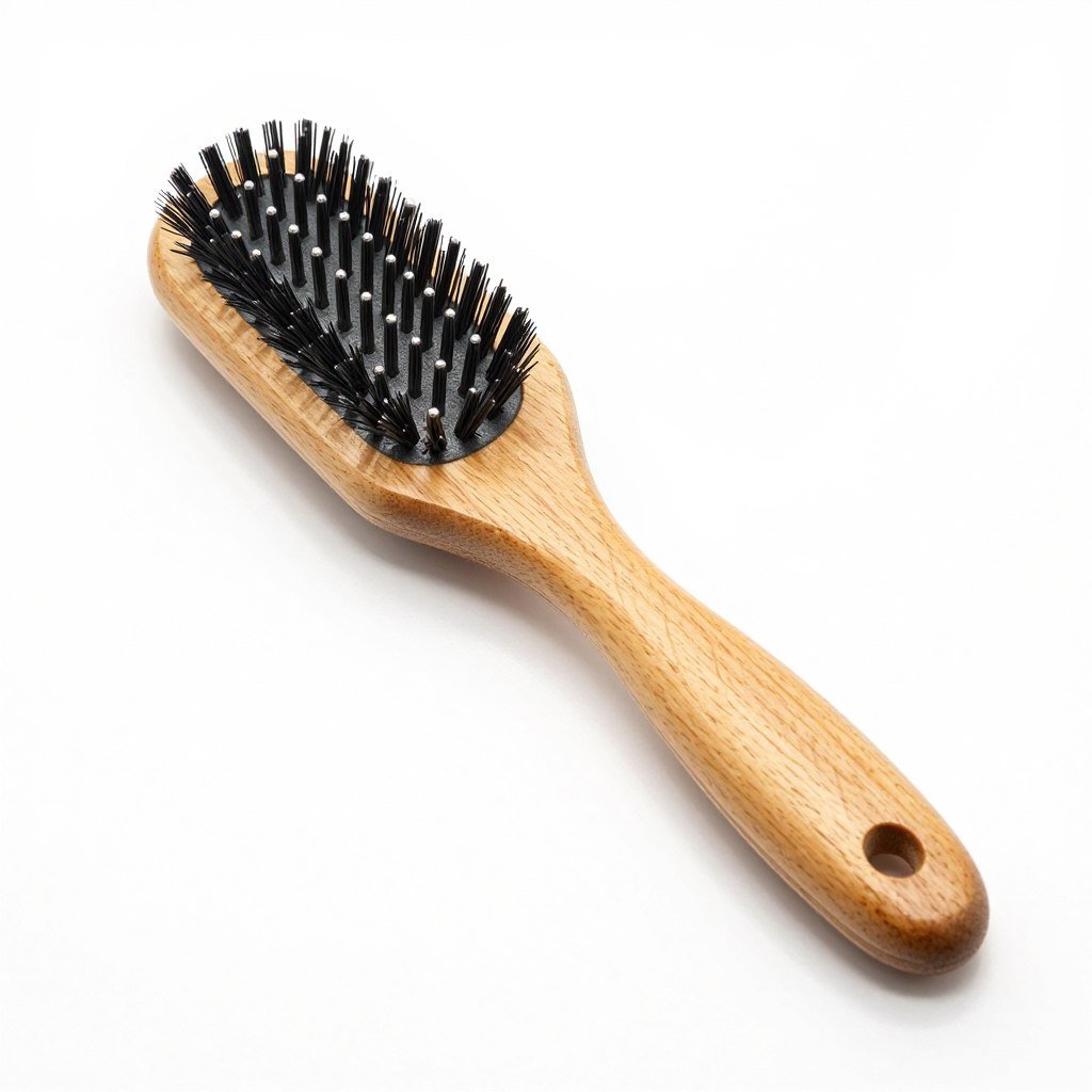 Pin brush for Afghan Hound grooming