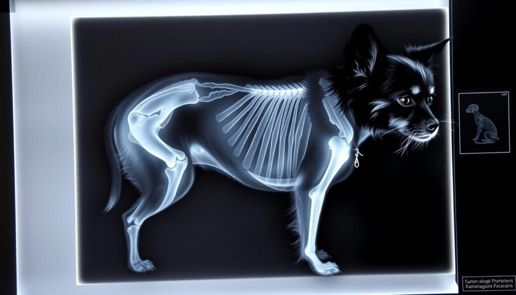 X-ray showing healthy Affenpinscher joint structure