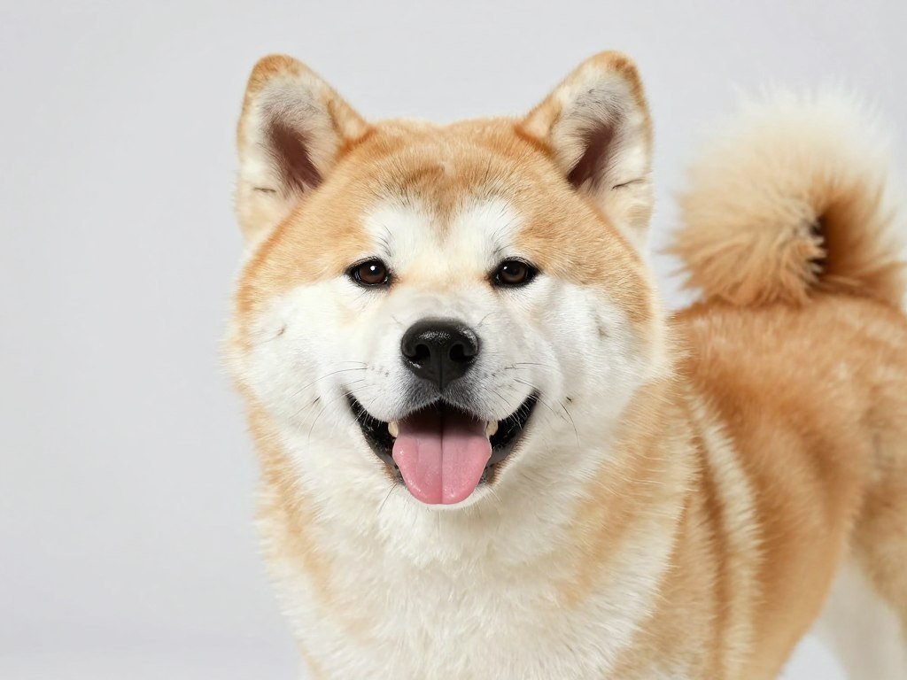 Akita dog showing healthy coat condition