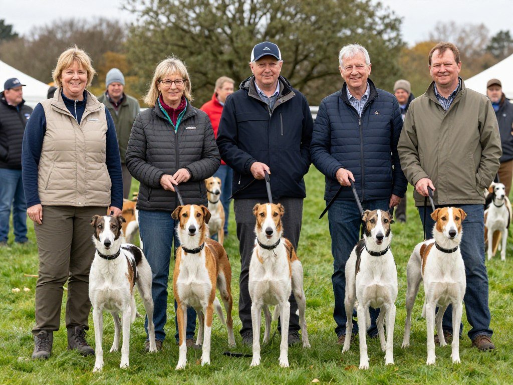 American Foxhound club members at organized event