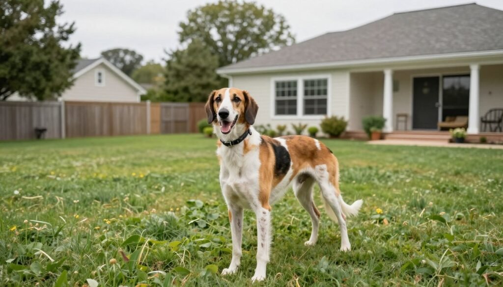 American Foxhound in ideal home environment