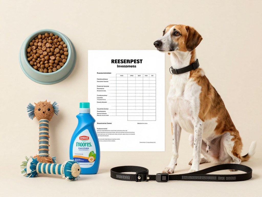 American Foxhound with typical ownership supplies and costs