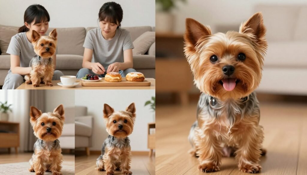 Yorkshire Terrier enjoying quality life with family